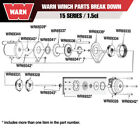 69327 Warn Winch Brake Service Kit