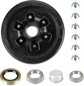 Aebrd005-q1 Aeagle 12 Inch X 2 Brake Drum Kit 6-hole 5.5 Bolt Circle Kits For 5 200lbs