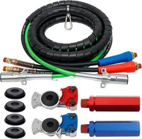 A-hc8029-23-44-38 Ailbiuko Semi Air Lines Kit 15ft 3-in-1 Airlines With Gladhand And Handle
