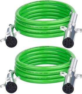 Rlx-hc8074-2 Brand Cheemuii 2 Pack 7 Way Trailer Cord 12 Ft Abs Pcs Straight