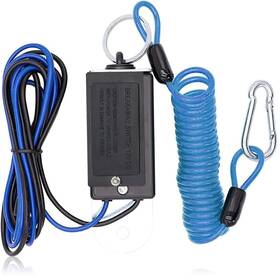 Cooligo 787188809686 Trailer Breakaway Switch Blue 6ft Coiled Cable With Electric Brake