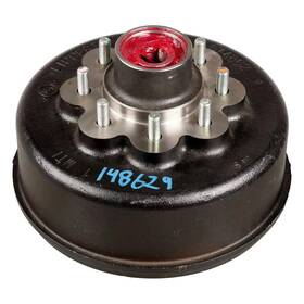 148629 Curt Rv Brake Drum Hub Assembly For 8 000-lb. Axle On 6.5 Inch 9/16 Stud