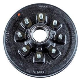 814213 Curt 12 Inch Brake Drum Hub Assembly For 7 000-lb. Axle - 8 On 6.5 9/16 Stud With