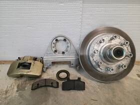 Dm7kgold Deemaxx 7 000 Lbs. Trailer Axle Gold Finish Disc Brake Kit