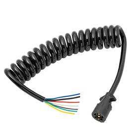 Mlx-drt54006-044-cl360a50 Draw-tite Wiring Connector 8ft 7-way Coiled Molded Trailer