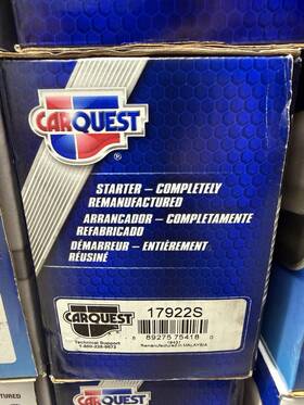 Eaton 17922s Carquest Premium Starter Remanufactured