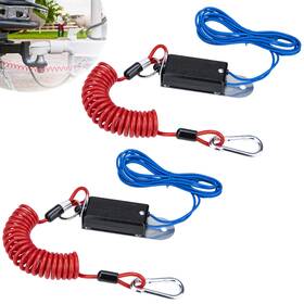 Ecocstm Ecocstm-tbs-02 2 Pcs Trailer Breakaway Switch With 4 Ft Coiled 2pcs 4ft