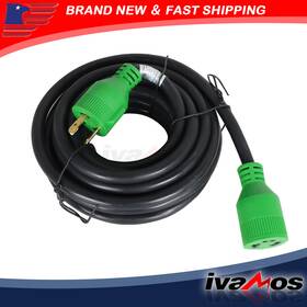 Iatv76410v Ivamos 3 Prong 30 Amp Generator Extension Cord For 25 Feet L5-30p 125v Sjtw Jacket