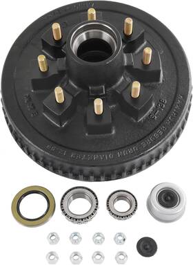 Jdm-z794 Jdmspeed 12 Inch X 2 Trailer Brake Drum Kit 8 On 6.5 Replacement For 7000lbs Axle Hub