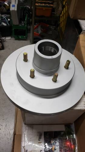 H-12-d-s Kodiak R/h-12-d-s New Boat Trailer 6 Lug Bolt Disc Brake Integral 12 Inch Rotor Dacromet Coated