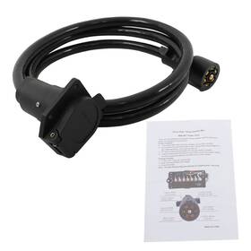 Bck55231k Labwork 7 Way Trailer Plug Extension Prongs Connector -7 Pin 6 Feet