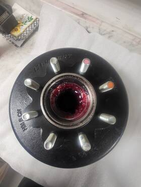 674862-8k Lippert Trailer Hub Brake Drum 12-1/4 Inch X 3-3/8 5/8 Stud Oil/grease 8000#
