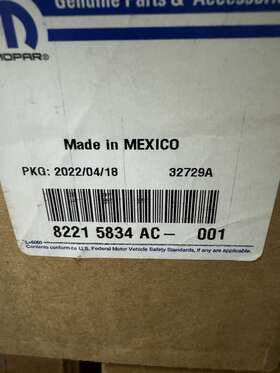 82215834ab Mopar 82215834aa 2021-2023 Grand Cherokee L Trailer Brake Control Kit