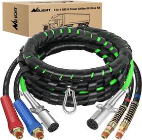 50319 Nilight 15ft 3 In 1 Abs And Power Air Line Hose Kit Heavy Duty Lines