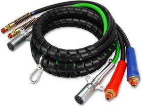 Jktrk003jkt8 Petmigo 12ft 3 In 1 Air Line Hose Wrap For Semi Truck Trailer Green