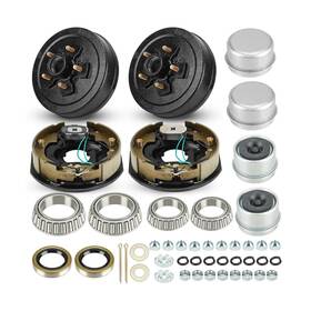 Brd004 Sehnsucht Trailer Axle Electric Brake Kit Pair Of 5-hole 4.5 Inch Bolt Circle Drum