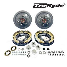 Pgbk13ele-trp Southwest Wheel Pre-greased 6-5.5 Inch Electric Trailer Axle Brake Kit For 5 200 Lbs. Axles