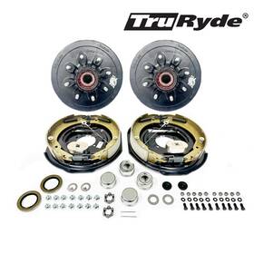 Pgbk42865eleauto916-trp Southwest Wheel Pre-greased 8-6.5 Inch Self-adjusting Trailer Axle Brake Kit For 7000 Lb Axles 9/16