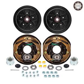 Southwest Wheel Pgbk545eleauto-lci Lippert Pre-greased 5-4.5 Inch Self-adjusting Trailer Axle Brake Kit 3 500 Lb Axles