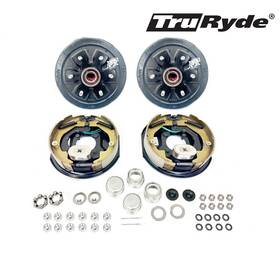 Pgbk655ele-trp Southwest Wheel Pre-greased 6-5.5 Inch Electric Trailer Axle Brake Kit For 3 500 Lbs. Axles