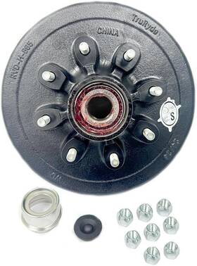 Pgpp-rvdk-8pg Southwest Wheel Pre-greased 8-6.5 Inch Trailer Hub/drum With Parts For A 7 000 Lbs. Axle