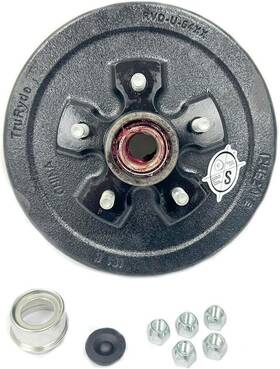 Pp-rvdk-4pg Southwest Wheel Pre-greased 5-5 Inch Trailer Hub/drum With Parts For A 3 500 Lbs. Axle