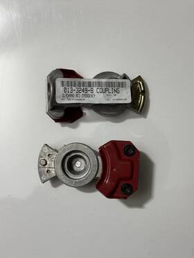 1011e Tectran Red Emergency Gladhand Coupler Trailer Air Brake Connector Qty 2