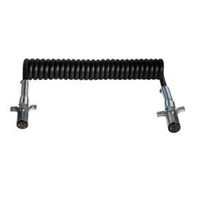 7r4102m Tectran Trailer Wiring Plug 10 Ft. 4 Way Powercoils Black 4/14