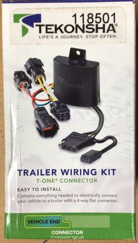 118501 Tekonsha Trailer Brake Wiring Kit