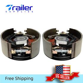 Wa-77-1212 Trailer Supplies 12-1/4 Inch X5 Self-adjusting Electric Brakes L&r For 12k 15k Axles