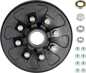 Lfbrd027-lyf Youxmoto 8-hole 6.5 Inch Circle Trailer Hub Brake Drum For 7000 Lbs Axle