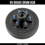 Curt 10 Inch Rv Brake Drum Hub Assembly For 4400 Lbs Axle On 5-1/2 141286. Fixed Price $138.99.