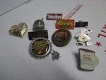 Hersheypark Lot Twizzler Reese's Kiss Characters Lodge Cocoa Pins. Fixed Price $42.00.