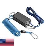 Rnigs Trailer Breakaway Switch 6FT Coiled Cable Electric Brake Rv Towing Blue. Fixed Price $24.88.