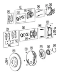 Genuine Mopar Brake Shield Right 4779956AB. Fixed Price $8.70.