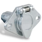Curt 58091 6-WAY Round Trailer Socket Vehicle Side Connector Plug Die-cast. Fixed Price $25.98.