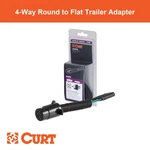 Electrical Adapter (4-WAY Round Vehicle To Flat Trailer, Packaged). Fixed Price $18.99.
