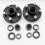 2- 5X4.75 Idler Hubs W/ 3500# Bearing Kits Replace Trailer Axle Fits Dexter. Fixed Price $81.99.