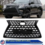 Fits Lexus GX460 2014-2022 Luxury Style Front Bumper Upper Grille Gloss Black. Fixed Price $185.70.