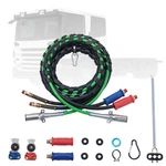 Vevor 12FT 3-IN-1 Semi Truck Air Lines Kit With 2PCS Glad Hands Handles. Fixed Price $93.90.
