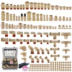 Ailbiuko 200 Pcs Brass Dot Air Brake Line 1/4", 1/8", 3/8", 1/2",. Fixed Price $188.91.