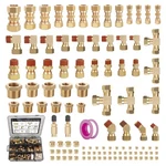 Ailbiuko Brass Dot Air Brake Line Fittings, 1/4" 1/8" Pcs,. Fixed Price $117.21.