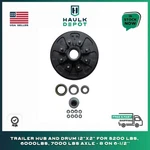 Trailer Hub And Drum 12"X2" For 5200 6000LBS, 7000 Axle 8 On 6-1/2''. Fixed Price $147.99.
