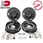 Dexter Pre-greased 5200LBS Trailer Axle Electric Brake Kit 6-5.5" Bc. Fixed Price $592.99.