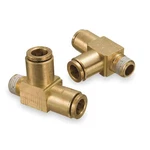 Weatherhead 1871X6 Tee, Brass, Tube 3/8", Pipe 1/4". Fixed Price $38.89.