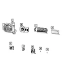Genuine Mopar Instrument Panel Switch 68618899AA. Fixed Price $30.31.