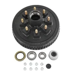 12"X Trailer Brake Drum Kit 8 On 6.5" Replacement For 7000LBS Axle Hub Hea.... Fixed Price $129.02.