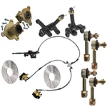 3 Stud Front Wheel Hub Steering Knuckle+brake Caliper Rotor Tie Rod Atv Go Kart. Fixed Price $169.56.