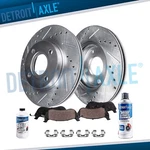6PC Front Drilled Disc Brake Rotors And Ceramic Pads For Honda Fit Civic. Fixed Price $89.68.