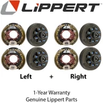 Lippert 16K Elec Brakes + Threaded Oil Hubs 12-1/4X5 8X275 M22 Tandem (no Drum). Fixed Price $2749.99.